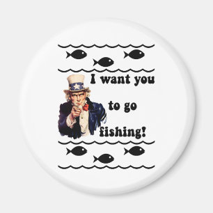 Funny Fishing humor Magneet