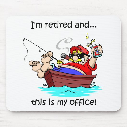 Funny Fishing Muismat (Voorkant)
