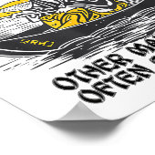 Funny Fishing Quote Confucius Say Fish In Other's  Poster (Hoek)