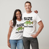 Funny Fishing t-shirts, SIZE MATTERS T-Shirt (Unisex)