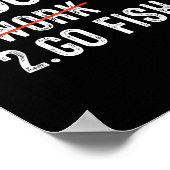 Funny Fishing To Do List Fisher Gift Dad Father An Poster (Hoek)