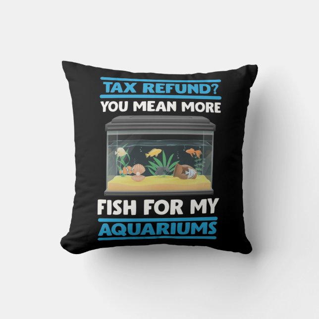 Funny Fishkeeper Accounting Aquarium Fish Lover Kussen (Voorkant)