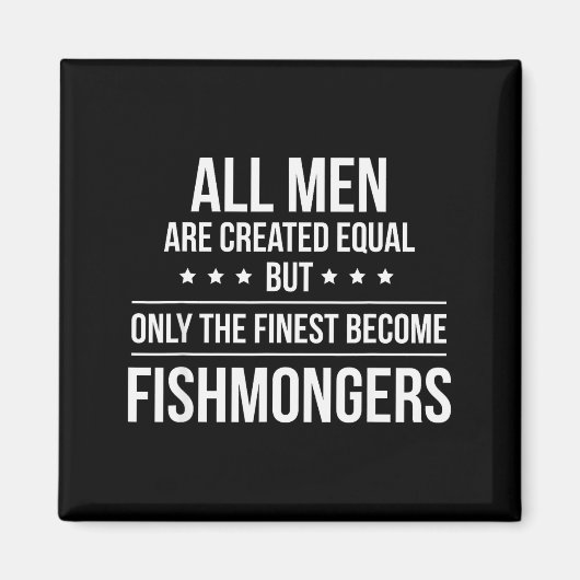 Funny Fishmonger Shirt_ Perfect Job &amp; Work Gif Magneet (Voorkant)