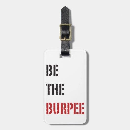 Funny Fitness Burpee Gym Humor Bagagelabel (Voorkant verticaal)