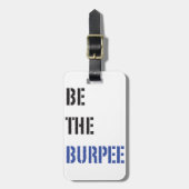 Funny Fitness Burpee Gym Humor Bagagelabel (Voorkant verticaal)