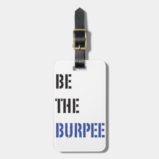 Funny Fitness Burpee Gym Humor Bagagelabel (Voorkant verticaal)