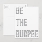 Funny Fitness Burpee Gym Humor Briefkaart (Voorkant / Achterkant)