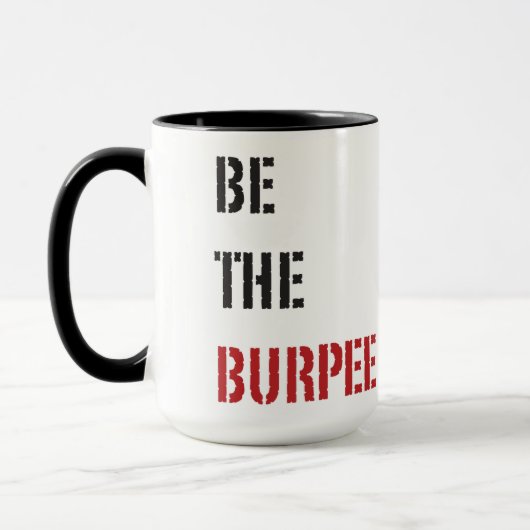 Funny Fitness Burpee Gym Humor Mok (Links)