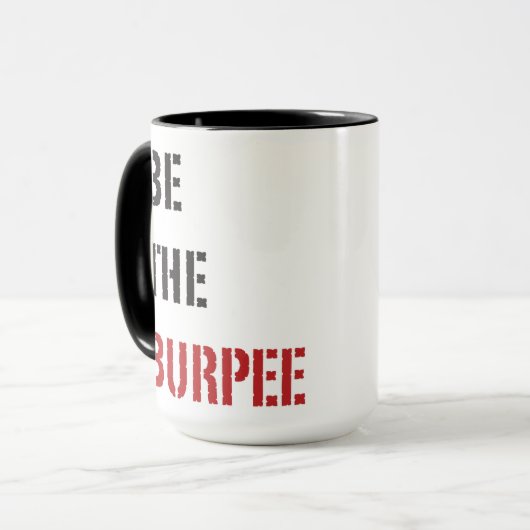 Funny Fitness Burpee Gym Humor Mok (Voorkant links)