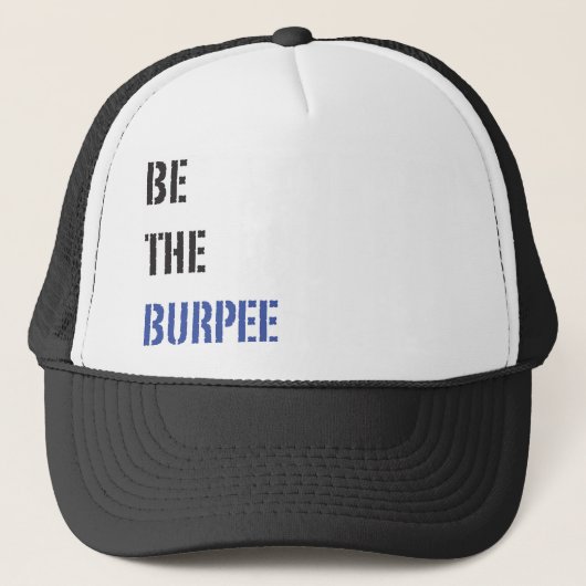 Funny Fitness Burpee Gym Humor Trucker Pet (Voorkant)