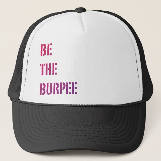 Funny Fitness Burpee Gym Humor Trucker Pet (Voorkant)