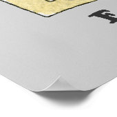 Funny Fitness Cartoon Poster Print Grey (Hoek)