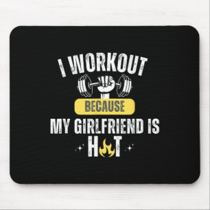 Funny Fitness Gym Ik Train Omdat Mijn Vriendin Muismat