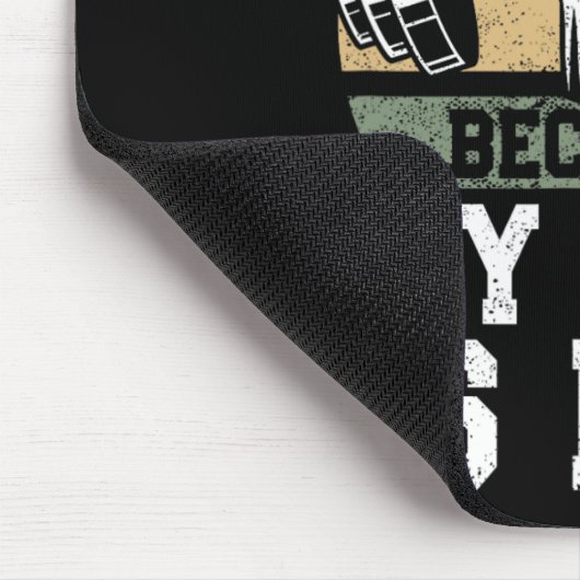 Funny Fitness Gym Lover I Workout Because My Wife  Muismat (Hoek)