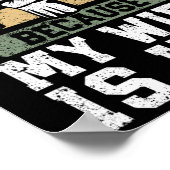 Funny Fitness Gym Lover I Workout Because My Wife  Poster (Hoek)