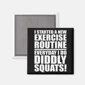 Funny Fitness Gym Magneet (Voorkant / Achterkant)