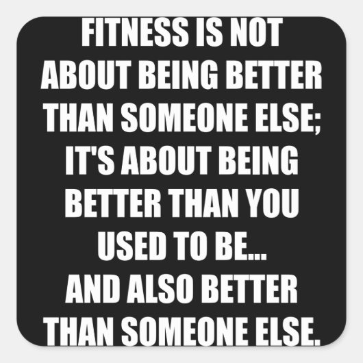 Funny Fitness Gym Motivatie Sticker (Voorkant)