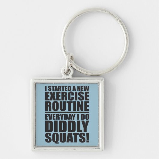 Funny Fitness Gym Sleutelhanger (Voorkant)
