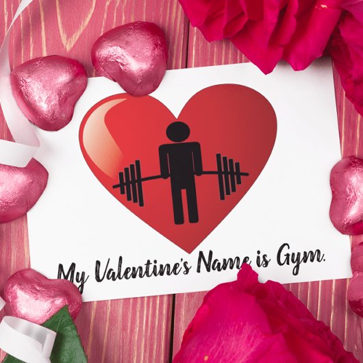Funny Fitness Gym Valentijn Kaart