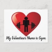 Funny Fitness Gym Valentijn Kaart (Voorkant)