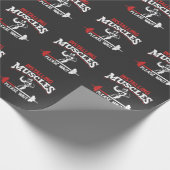 Funny Fitness Gym werkout en Weightlifter Cadeaupapier (Hoek)