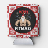 Funny Fitness - Met Kerstmis trainer Gym Blikjeskoeler (Achterkant)