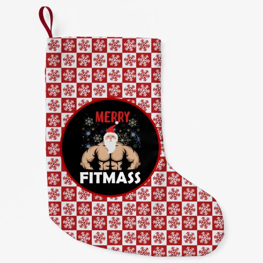 Funny Fitness - Met Kerstmis trainer Gym Kleine Kerstsok (Voorkant)