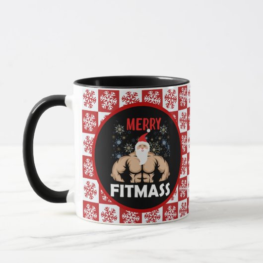 Funny Fitness - Met Kerstmis trainer Gym Mok (Links)