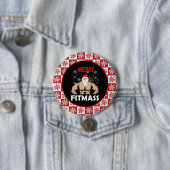 Funny Fitness - Met Kerstmis trainer Gym Ronde Button 7,6 Cm (In situ)