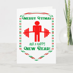 Funny Fitness Thieve Kaart van Kerstmis