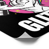 Funny Fitness Workout Gym I Sweat Unicorn Poster (Hoek)