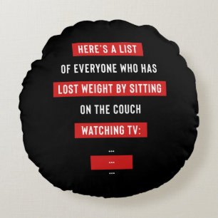 Funny Fitness Workout Inspirerend Joke Rond Kussen