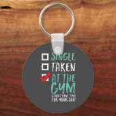 Funny Fitness Workout Single Taken At The Gym Sleutelhanger (Voorkant)