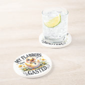 Funny Flabbergasted Duck Coaster Zandsteen Onderzetter (Zijkant)