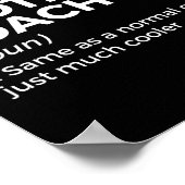 Funny Flag Football Coach Definition Poster (Hoek)