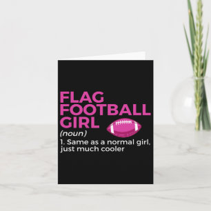 Funny Flag Football Girl Definition Kaart