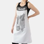 Funny Flag Schort - Patriottische BBQ Grill Master (Insitu)