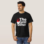 Funny Flames Grillfather T-shirt (Voorkant volledig)