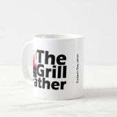 Funny Flames Vaderdag Year Grillfather Koffiemok (Voorkant links)