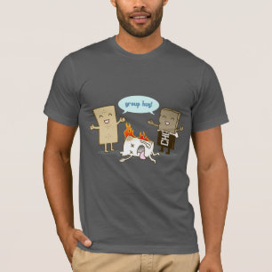 Funny Flaming Marshmallow T-shirt