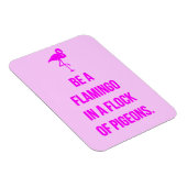 FUNNY FLAMINGO ADVICE IS ÉÉN IN EEN STROOM PIGEONS MAGNEET (Rechterzijde)