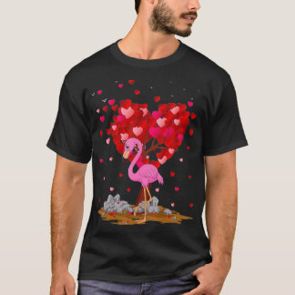 Funny Flamingo Bird Lover Flamingo Valentine's Day T-shirt