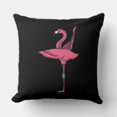 Funny Flamingo Bird Yoga Workout Kussen (Voorkant)