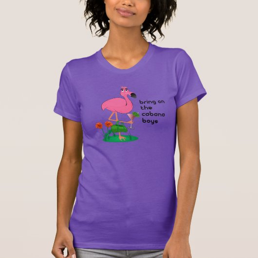 Funny Flamingo/Cabana Boys T-Shirt (Voorkant)