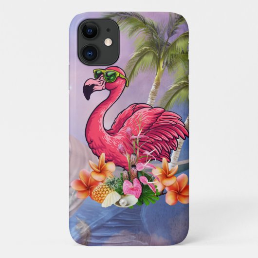 Funny flamingo Case-Mate iPhone case (Achterkant)