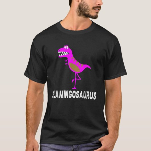 Funny Flamingo Dinosaur Dino Flamingosaurus Gift T-shirt (Voorkant)