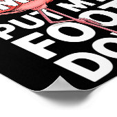 Funny flamingo dont make me put my foot down Funny Poster (Hoek)
