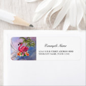 Funny flamingo etiket (Insitu)