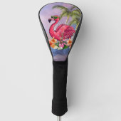 Funny flamingo golfheadcover (Voorkant)