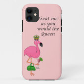 Funny Flamingo iPhone 5 Barely Daar Hoesje (Achterkant)